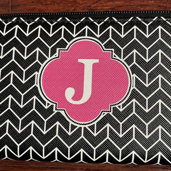 "J" Initialed Wrist Wallet - Picture 3 of 4